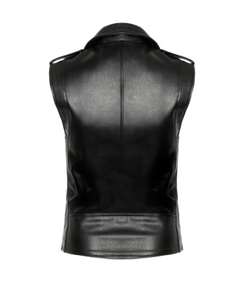Gothic Brando Motorcycle Leather Vest – Unisex Punk Style Gothic Brando Motorcycle Leather Vest – Unisex Punk Style